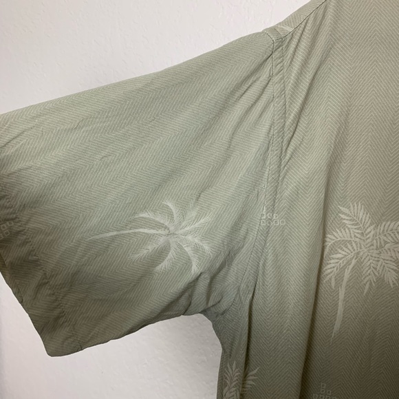 Pierre Cardin: Button Front Palm Hawaiian Shirt L - Picture 4 of 10